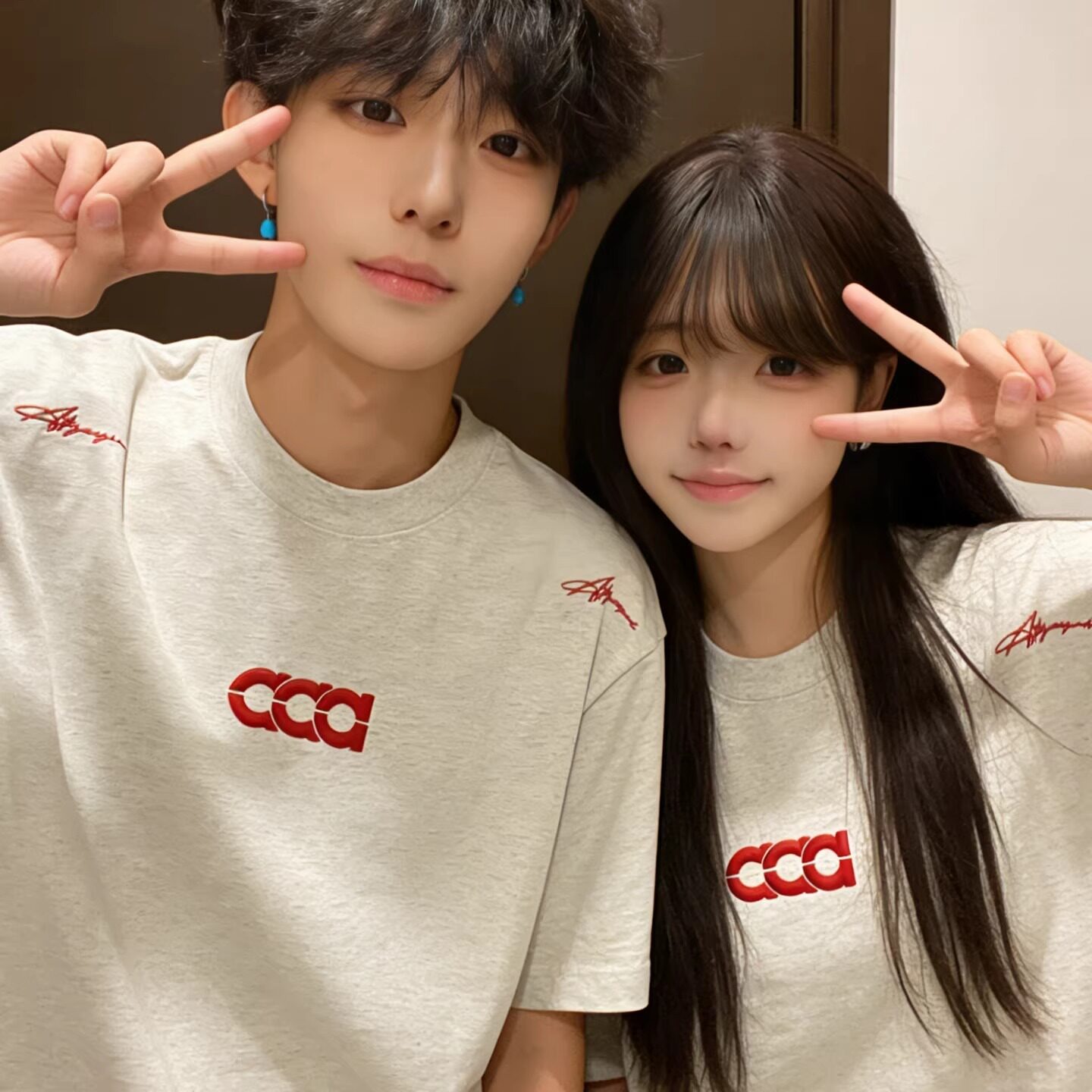 [003]情侣宽松短袖T恤A079-3295-P35，男装T恤，电商A079