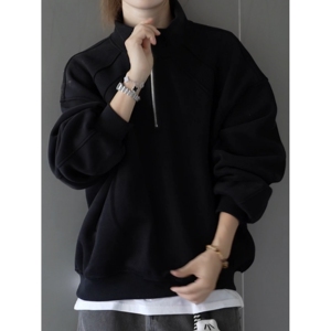 【网120】立领卫衣长袖打底上衣男女同A079-T53-P42图片