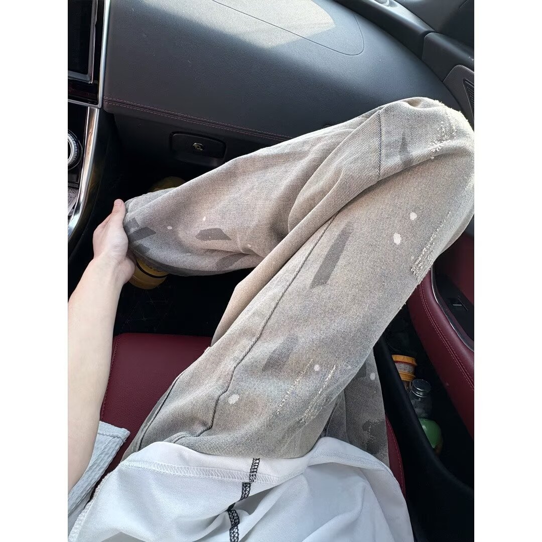 【网117】牛仔裤筒长裤潮牌嘻哈阔腿裤子A079-M2041-P44,男装牛仔裤,电商A079