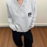 【80】毛衣男款冬V领百搭打底衫潮毛线衣A079-M2503-P60，男装T恤，电商A079