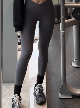 ALGAMCANDY健身裤V口显腰臀比显臀翘 低腰高弹无尴尬线不掉不卡裆