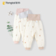 童泰秋冬季 男女宝宝棉裤 婴幼儿60克夹棉高腰保暖裤 秋冬薄棉护肚裤