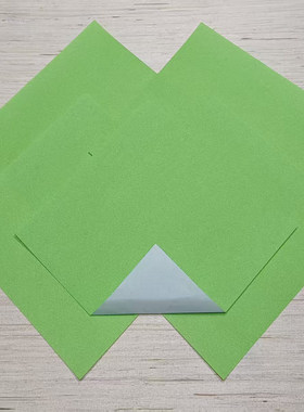 嫩绿色白色双色纸正方形折纸蓝白专业折纸24cm 35cm 70cm