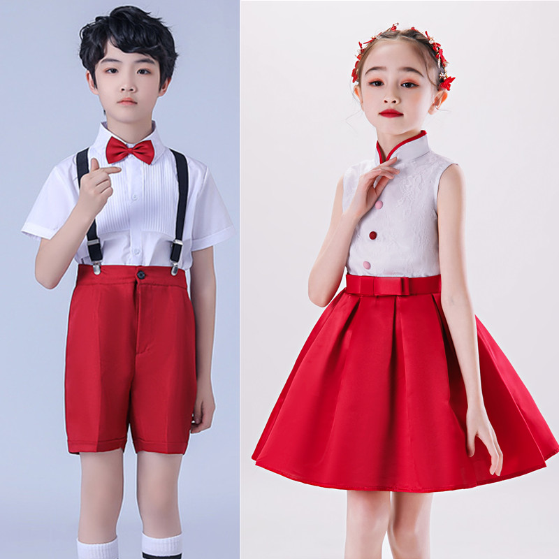 男女中国风合唱服中国风快板二胡