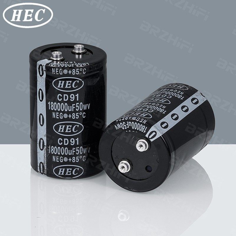 原装拆机台湾 HEC 50V180000UF 螺丝脚低压音响功放滤波发烧电容