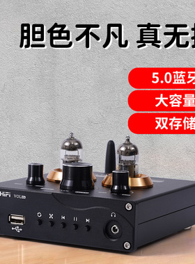 发烧级电子管胆前级U盘TF卡无损播放器前置音频放大器耳放蓝牙5.0