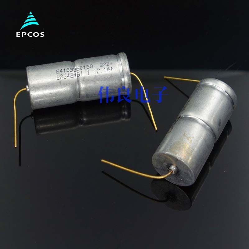 德国航空级EPCOS西门子1500UF 75V金脚轴向电解电容 镀金脚