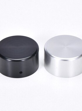 全铝实心旋钮 直径48MM 高度25MM 精密铝合金通用旋钮 黑色/银色
