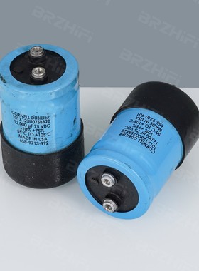 拆机 原装美国CORNELL DUBILIER 大D电解滤波电容 12000uF 75V