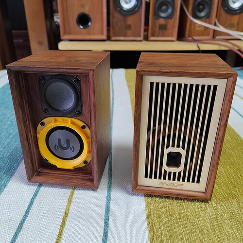小型无源音箱木质全频音响高保真