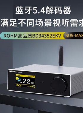 BRZHIFI发烧级解码器SU9MAX罗姆ROHM BD34352蓝牙5.4桌面DAC耳放