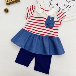 韩版童装 allolugh阿路和如2026夏季新款女宝宝洋气套装两件套789