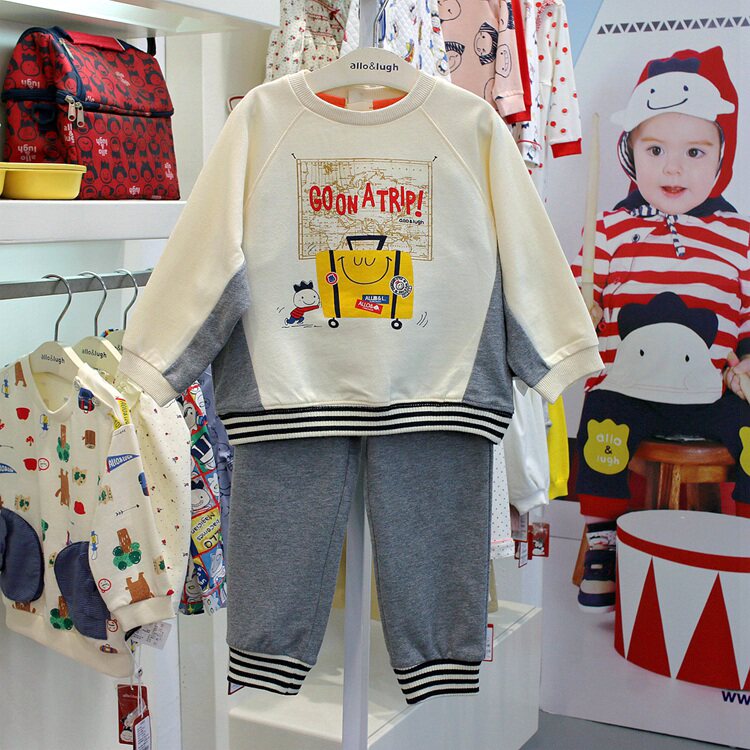 allo lugh阿路和如 2026春款男童全棉休闲套装卡通动漫 套装992