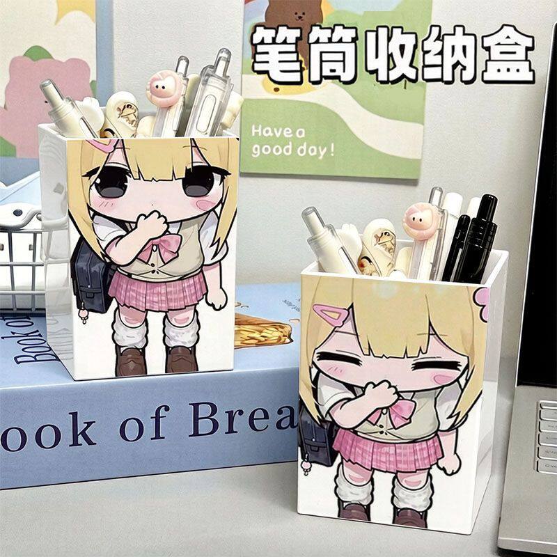 高颜值防摔大容量桌面笔筒
