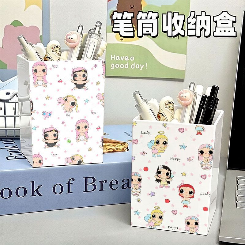 可爱卡通桌面收纳笔筒