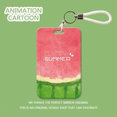 夏天西瓜创意学生校园卡饭卡套公交羊城通门禁工牌保护壳卡套挂绳