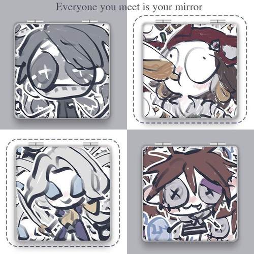 第五人格搞怪周边囚徒调酒师镜子学生迷你折叠双面镜随身化妆镜子