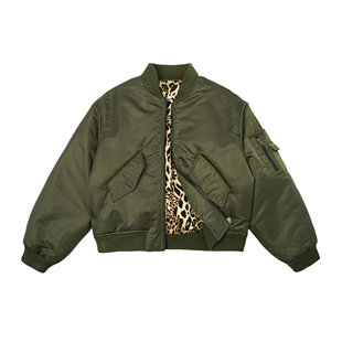 SKPN秋冬3M发热棉保暖棉服ma 1飞行夹克廓形宽松加厚双面穿bomber