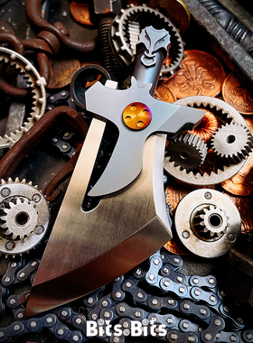 BitsBits钛合金屠龙大龙EDC刀随身把玩件车钥匙挂件解压男士礼物