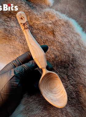 BitsBits户外BC露营手作木勺营地野营实木调羹勺子便携露营餐具