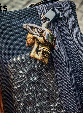 BitsBits钛合金TC4不锈钢通用型刀坠连接杆edc钥匙挂坠伞坠拉链头