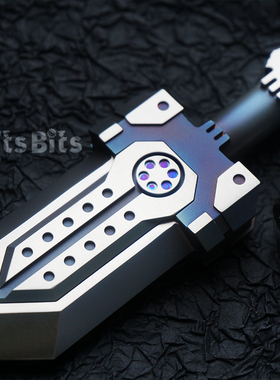 三代骷髅大宝剑edc一把抓钛合金宝剑车钥匙挂件手里把玩件减压