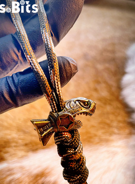 黄铜鲨鱼导弹edc刀坠推牌叮叮牌啪啪币挂坠伞坠项链吊坠diy钥匙扣