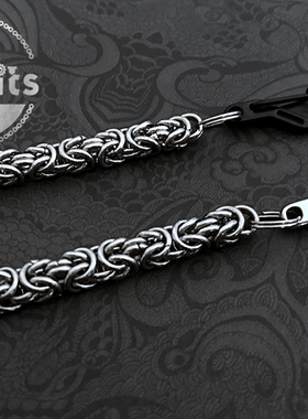 BitsBits钛钢钥匙链 EDC户外挂件链条 SF扣链条挂件 马蹄扣U型扣