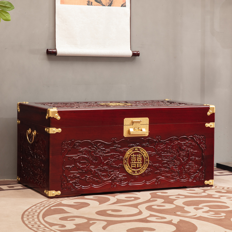 多益得樟木箱金婚送喜