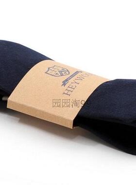 通勤职业欧美热卖英式手工卷边复古手工纯棉海蓝纯色尖头领带领呔