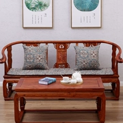 Bình dị phong cách Trung Quốc gỗ gụ sofa đệm vải chống trượt rắn gỗ sofa đệm bọt biển tựa lưng bốn mùa phổ tùy chỉnh - Ghế đệm / đệm Sofa