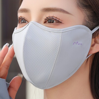 大脸专用遮阳夏季防晒口罩透气男