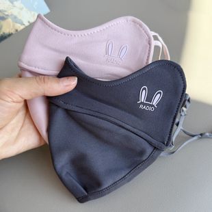 加厚防寒口罩冬季保暖女士开口透气防风护眼角面罩骑行护脸秋冬款