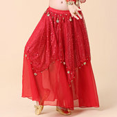 儿童印度舞蹈表演出服装 小孩练习吊币亮点裙大裙摆 肚皮舞裙子新款