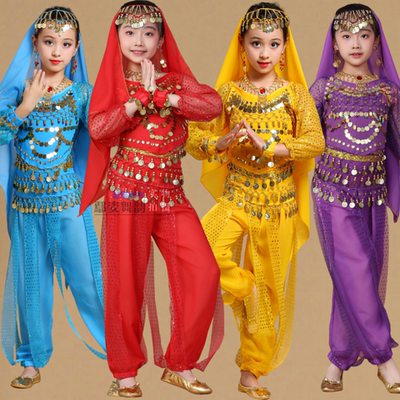 西游记玉兔精服装角色扮演女妖精印度舞成人儿童演出服装天竺少女