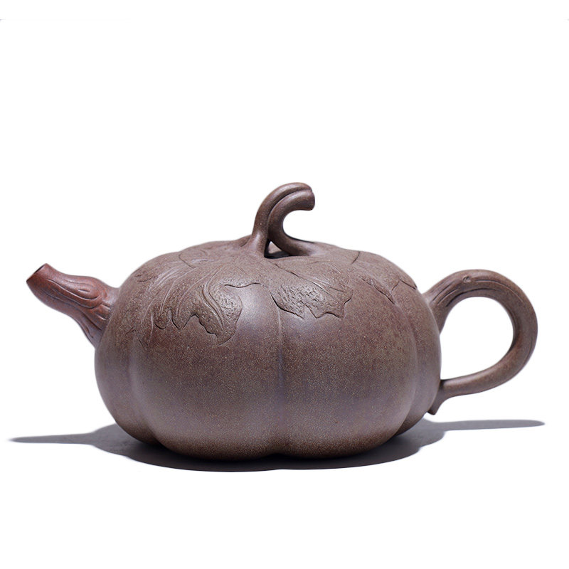 大吉羊柴烧 宜兴紫砂壶茶壶 原矿本山绿泥硕果飘香380ml徐顺伟