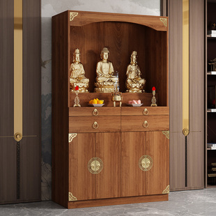 佛龛供桌香案佛像神台实木立柜佛柜神龛佛台家用财神爷菩萨供奉桌