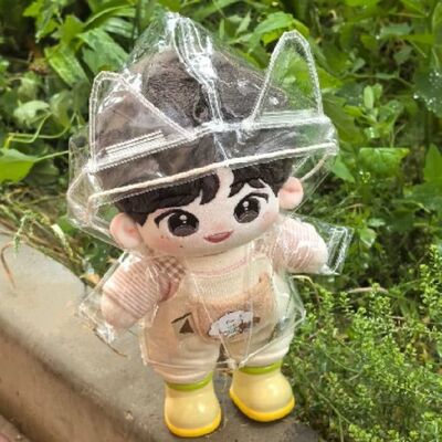 20cm棉花雨衣衣服属性玩偶替换
