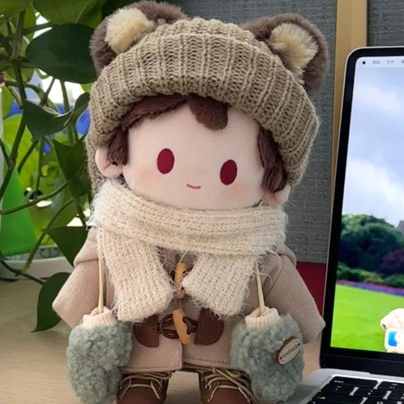 棉花萌宠娃娃衣40cm衣服背带裤坐姿可爱爬服套装一番玩偶套装礼物