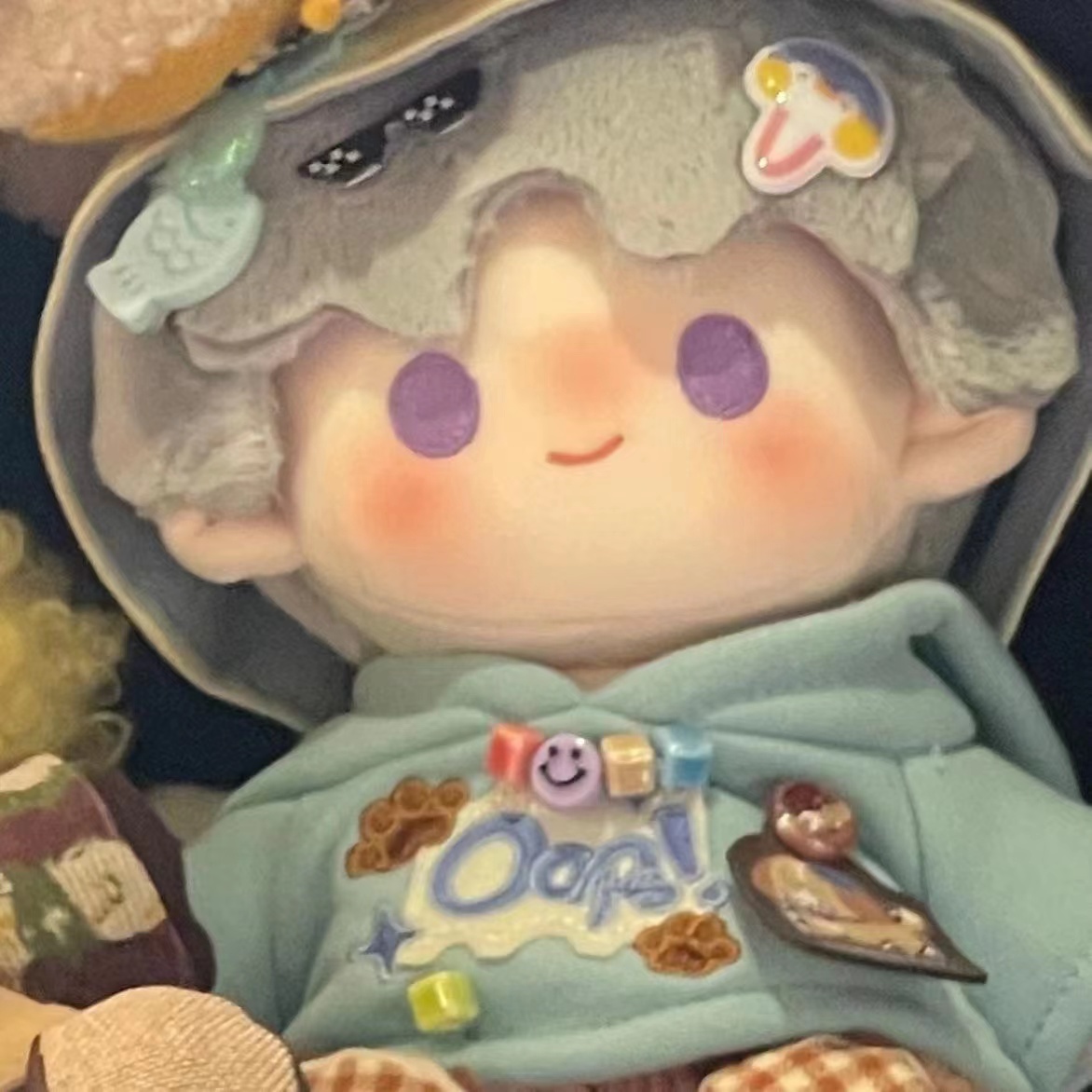 查豆豆齐豆豆20CM棉花娃娃