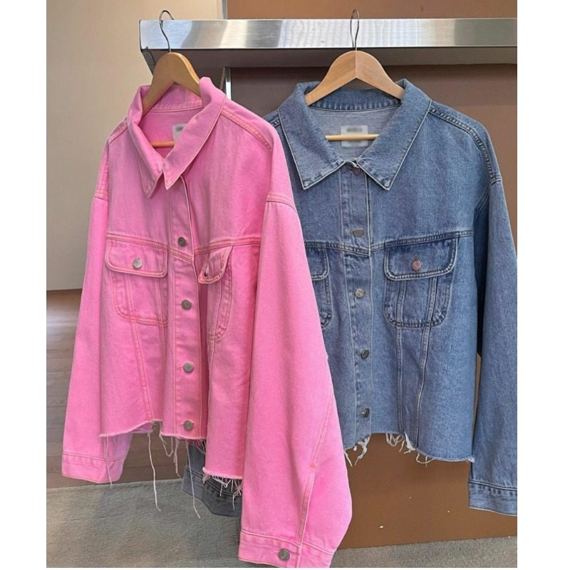 可爱刺绣小熊牛仔外套女牛仔韩版