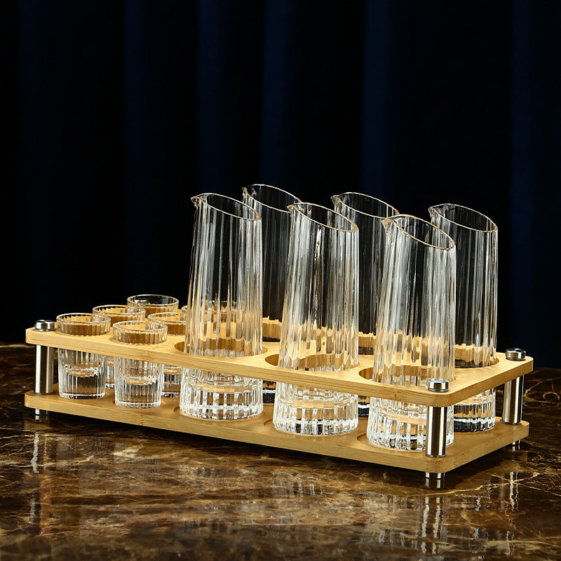 复古白酒杯分酒器套装高颜值小酒杯日式家用清酒酒具二两壶一口杯