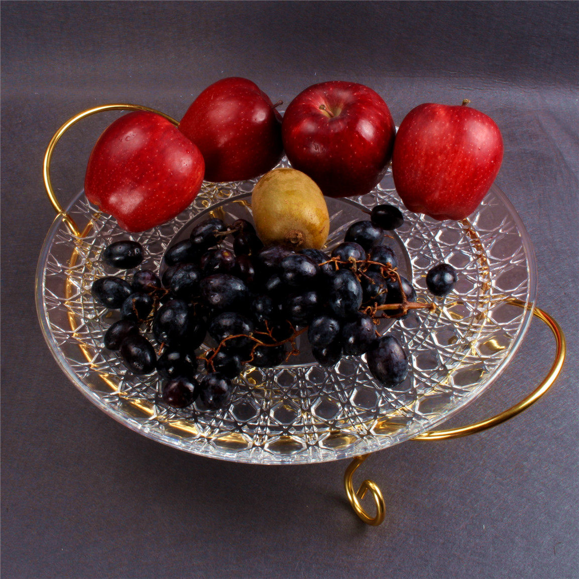 亚克力pc创意果盘塑料花瓣带底座水果盘拼盘酒吧ktv干果盘小吃碟