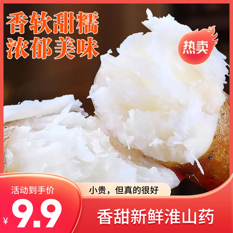 40-50厘米5斤铁棍山药新鲜小白嘴