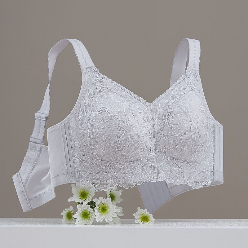 内衣女大胸显小显瘦透气舒适无钢圈承托收副乳防下垂无钢圈文胸罩