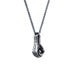 五龙拳套项链健身潮牌时尚配饰钛钢小众饰品动运个性颈链挂件