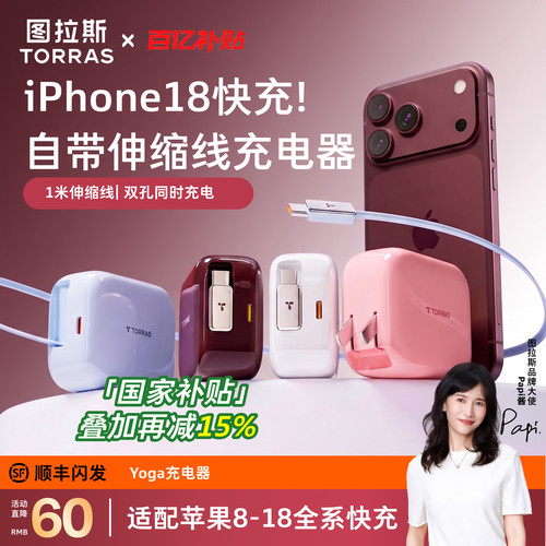 【国补立减15%】伸缩线充电器