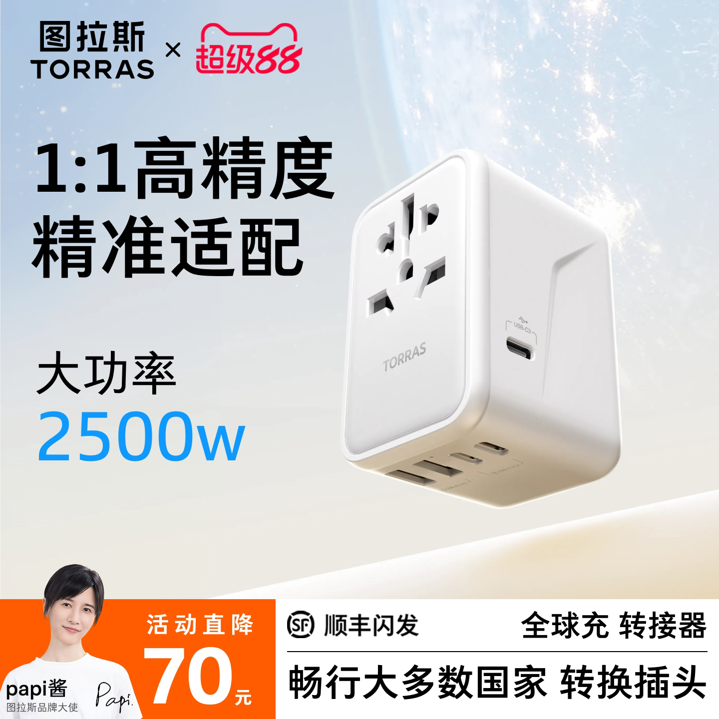 【热销爆款】2500W国际转换插头图片