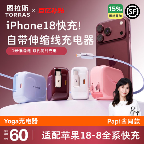 【国补立减15%】伸缩线充电器