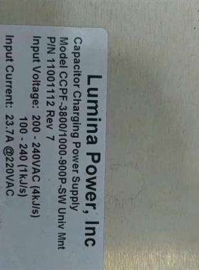 库存全新Lumina PoweR, iNc. 电源  CCPF-38需询价